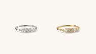 Pavé Diamond Slim Signet (Image via Mejuri)